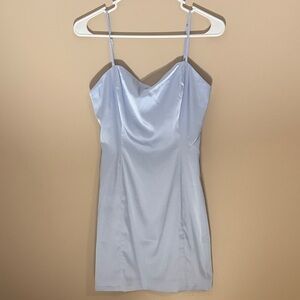 Aritzia Sunday Best Shimmer Blue Dress